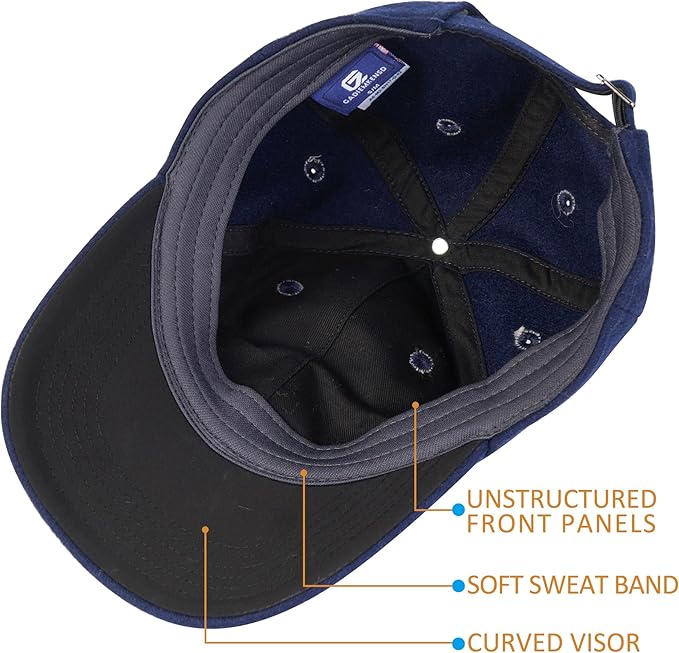 GADIEMKENSD Unstructured Wool Baseball Caps Winter Warm Hat Adjustable