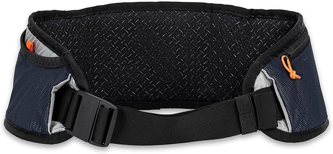 Orange Mud Gearhead Running Belt – Ultra-Light No-Bounce Running Waist Pack with Dual Zippered Pockets, Adjustable Fit, Breathable Mesh, Reflective Trim