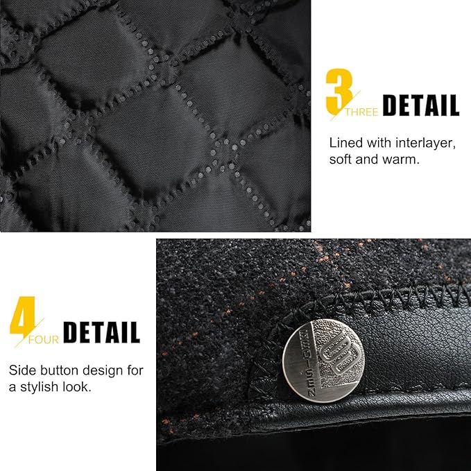 Sumolux Mens Newsboy Hat Flat Cap Gatsby Newsboy Lvy Irish Hats Driving Cabbie Hunting Cap