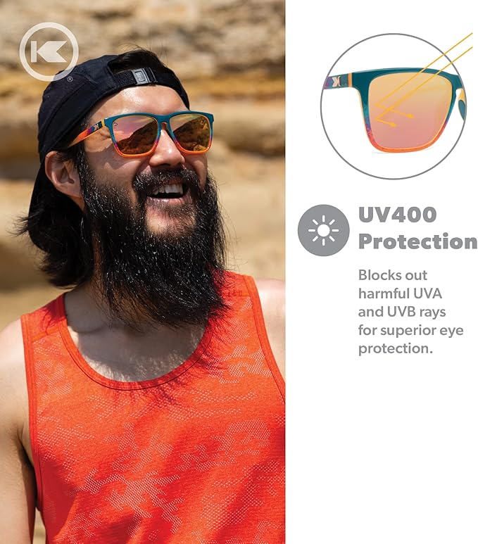 Knockaround Fast Lanes and Fast Lanes Sport Polarized Lightweight Sunglasses for Men & Women - UV400 Protection - Running