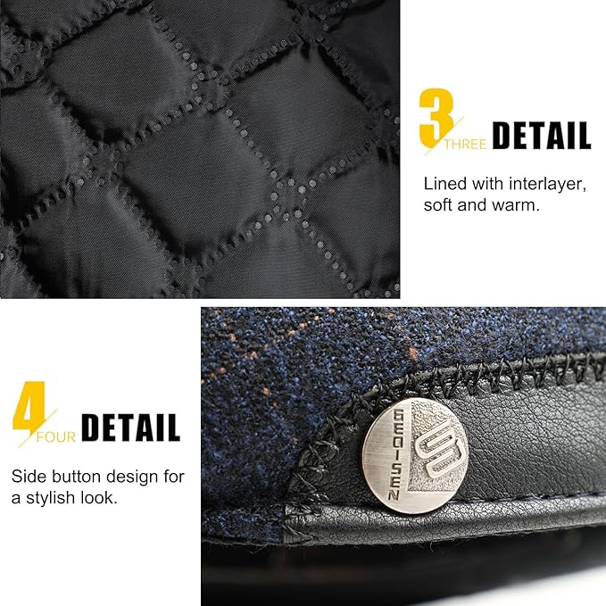 Sumolux Mens Newsboy Hat Flat Cap Gatsby Newsboy Lvy Irish Hats Driving Cabbie Hunting Cap