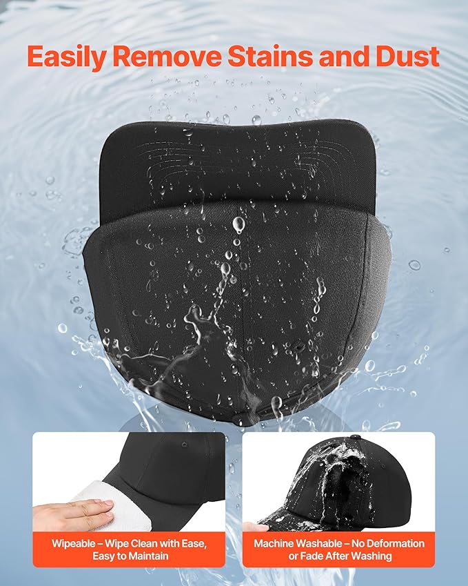 VEVOR Baseball Cap, Plain Baseball Hat with Breathable Pure Cotton Fabric, Adjustable Size, Blank 12 Pack Bulk Caps Ideal for Running, Workouts or Outdoor Activities, 12 Pcs, Black