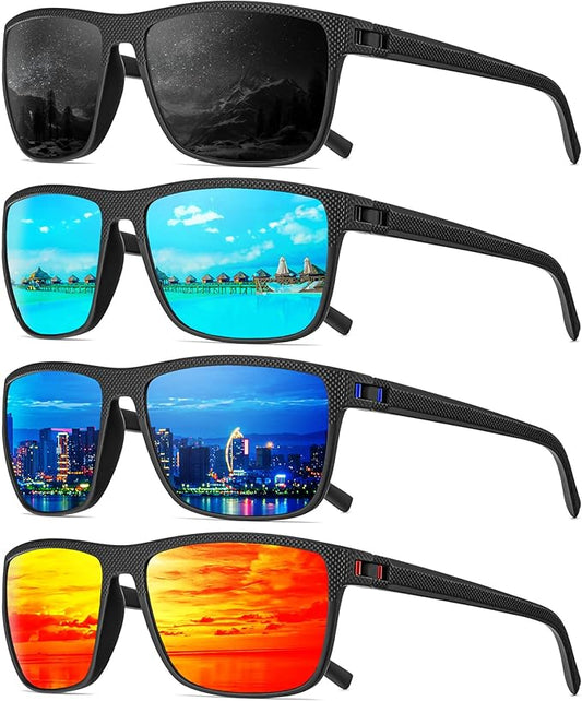 Polarized Sunglasses Men, Mens Sunglasses Polarized UV protection Lightweight Sun Glasses for Driving Fishing Golf