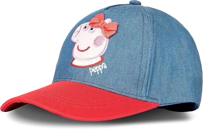 Hasbro Girls' Baseball Cap, Peppa Pig Adjustable Toddler Hat for Ages 2-4