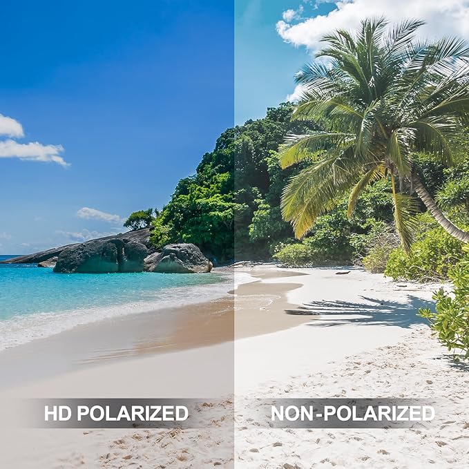 DEAFRAIN Polarized Sports Sunglasses for Men Women Driving Fishing Cycling Running UV Protection