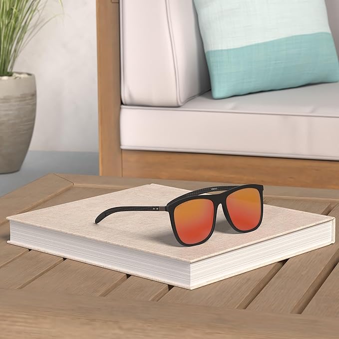 ZENOTTIC Square Polarized Sunglasses for Men Ultralight Carbon Fiber Sun Glasses Driving Fishing Golf Sports UV400 Protection