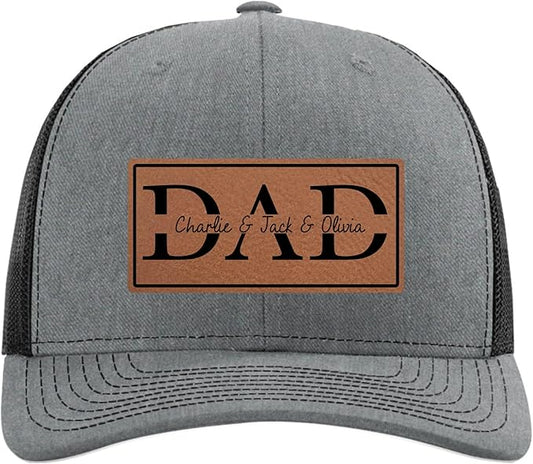 Custom Hat for Dad, Husband, Boyfriend, Daddy - Personalized Trucker Caps for Him - Birthday Gift for Men
