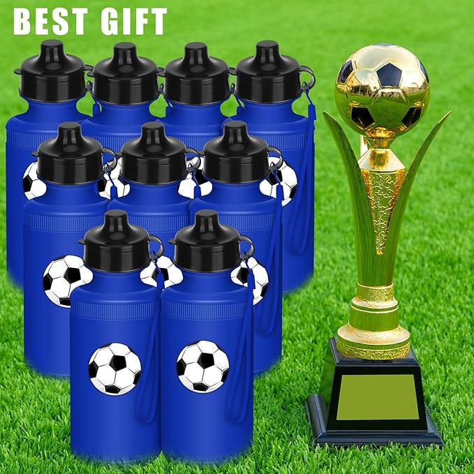 72 Pcs Reusable Water Bottles Bulk 20 oz Squeeze Plastic Sports Water Bottles with Nylon Strap Leak Proof Blank DIY Cups for Travel Hiking Cycling Sport Event Team Gifts
