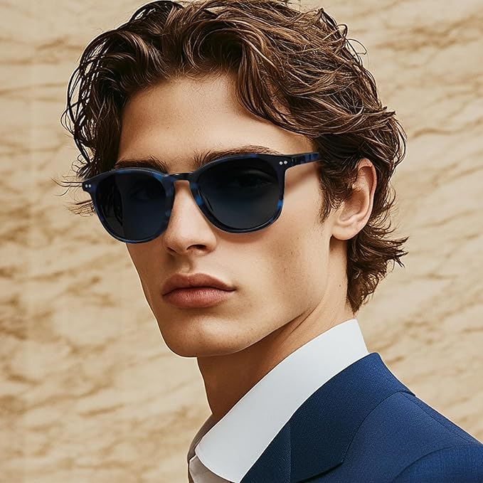 ZENOTTIC Round Polarized Sunglasses Women: UV400 Protection Classic Retro Circle Shades for Driving Fishing Golf Fashion