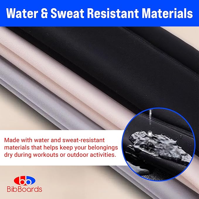 BibBoards Running Belt, Pink | No-Bounce, Water & Sweat-Resistant Fanny Pack for Phone, Keys, Cards | Adjustable Waist 38”-48” | Lightweight for Running, Cycling, Hiking, Marathons and Races