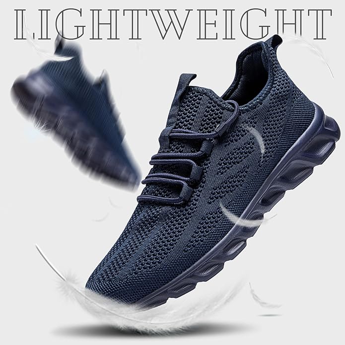 ZGPWZWL Mens Running Shoes Sneakers for Men Tennis Gym Athletic Lightweight Walking Comfortable Workout Sports Shoes