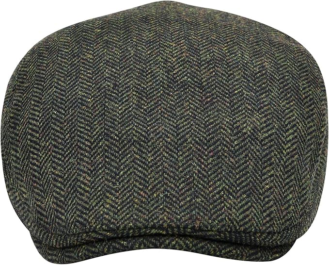 STARANCE Men's Flat Cap Wool Tweed Driving Irish Newsboy Hat