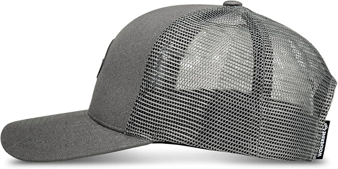 Wolverine Trucker Hat | Mesh Back | Snapback | Adjustable | Rugged | Durable | Workwear