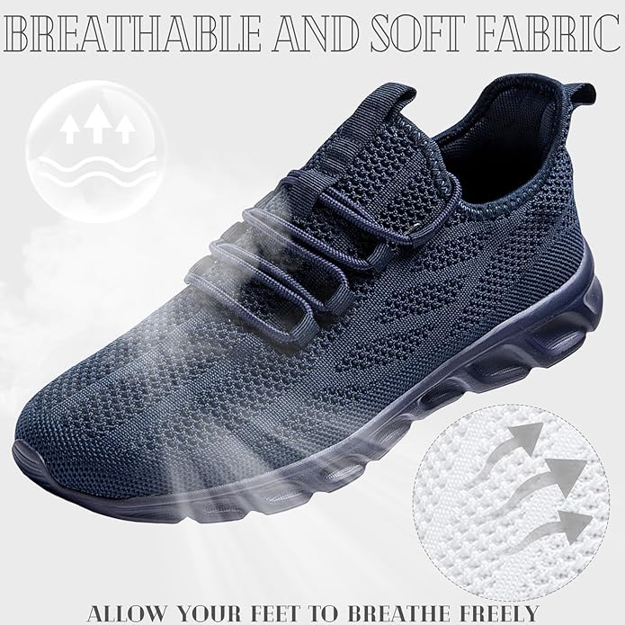 ZGPWZWL Mens Running Shoes Sneakers for Men Tennis Gym Athletic Lightweight Walking Comfortable Workout Sports Shoes