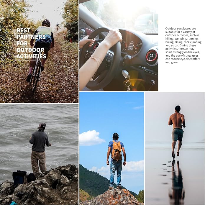 WISTON Sports Polarized Sunglasses for Men Women Tr90 Rimless Frame for Running Fishing Baseball Driving W8001