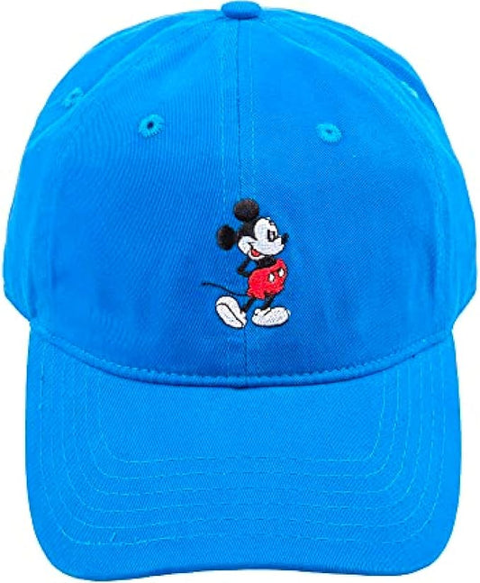 Disney Mickey Mouse Baseball Hat, Washed Twill Cotton Adjustable Dad Cap