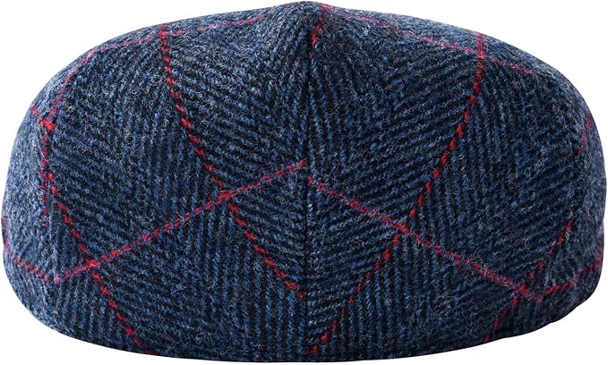Men's Wool Tweed Newsboy Ivy Cap Gatsby Golf Flat Hat