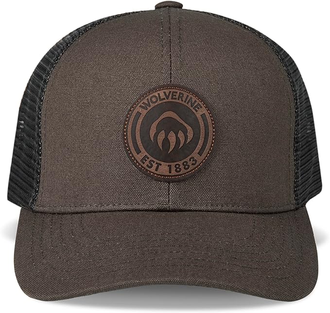 Wolverine Trucker Hat | Mesh Back | Snapback | Adjustable | Rugged | Durable | Workwear