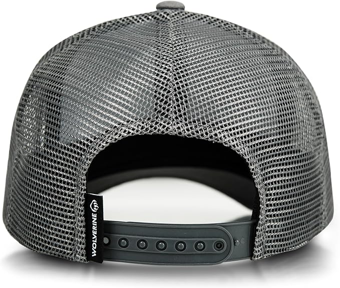 Wolverine Trucker Hat | Mesh Back | Snapback | Adjustable | Rugged | Durable | Workwear