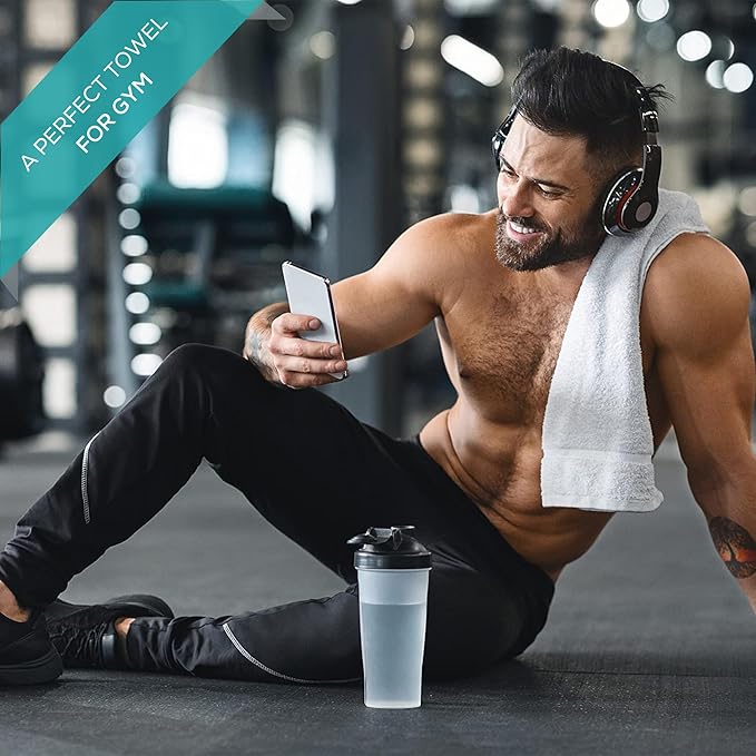 24 Pcs (2 Dozen) White 16x27 Inch Cotton Blend Economy Hand Towels Salon/Gym/Hotel Super use Absorbent Best for Kitchen,Janitorial,Home use Towels