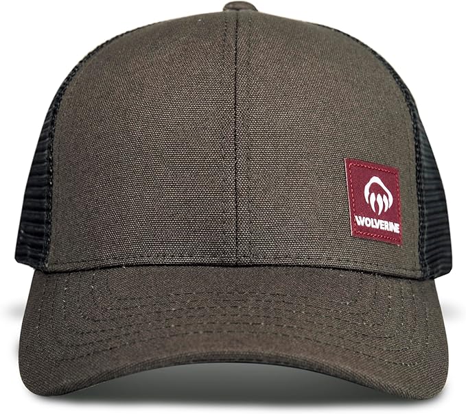 Wolverine Trucker Hat | Mesh Back | Snapback | Adjustable | Rugged | Durable | Workwear