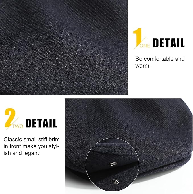 Sumolux Mens Newsboy Hat Flat Cap Gatsby Newsboy Lvy Irish Hats Driving Cabbie Hunting Cap