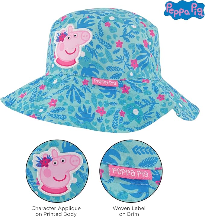 Hasbro Bucket Baseball Cap, Peppa Pig Toddler Sun Hat for Ages 2-4