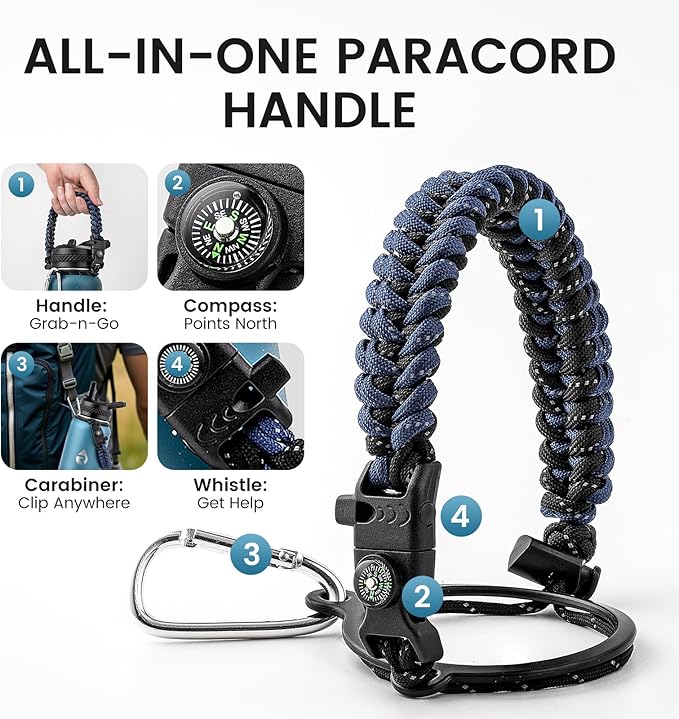 32oz Insulated Water Bottle, Triple Wall Vacuum Stainless Steel Water Bottles - Keeps Cold 48H, Reusable Metal water flask Jug for Gym, Sports, Camping, Hiking,Travel, Starry Sky-Indigo/Black