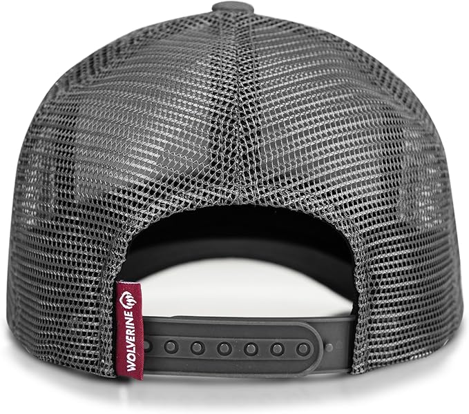 Wolverine Trucker Hat | Mesh Back | Snapback | Adjustable | Rugged | Durable | Workwear