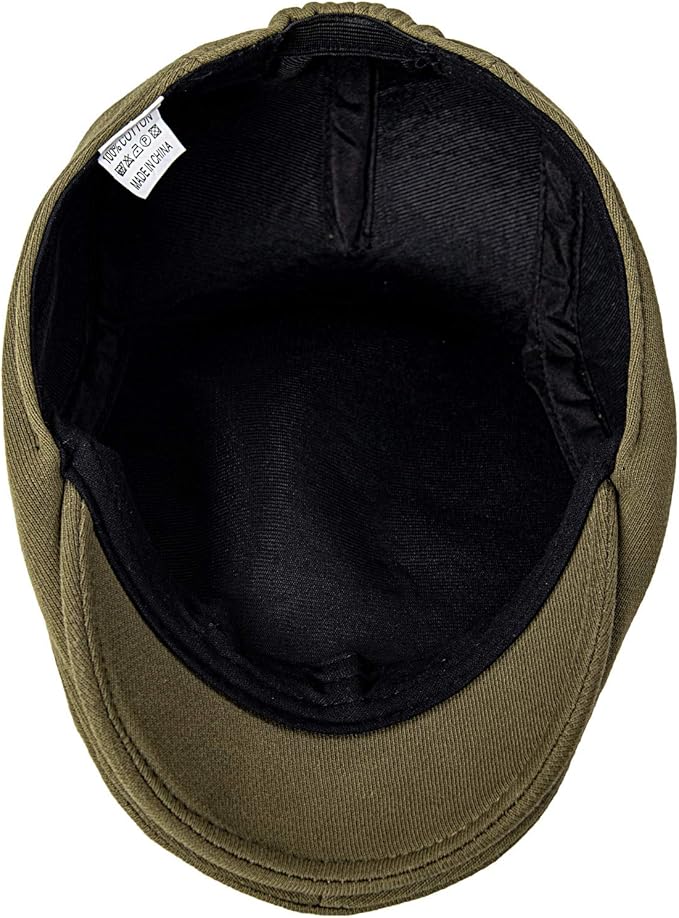 VOBOOM Men's Cotton Flat Ivy Gatsby Newsboy Driving Hat Cap