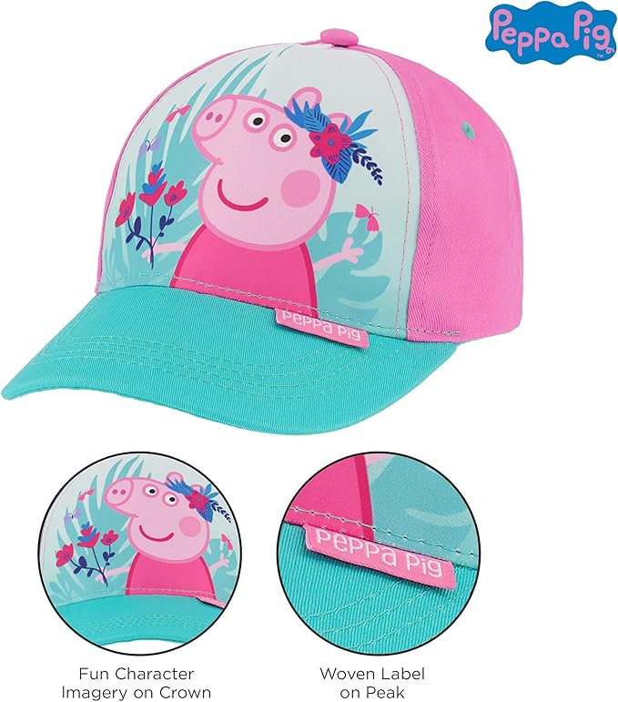 Hasbro Bucket Baseball Cap, Peppa Pig Toddler Sun Hat for Ages 2-4