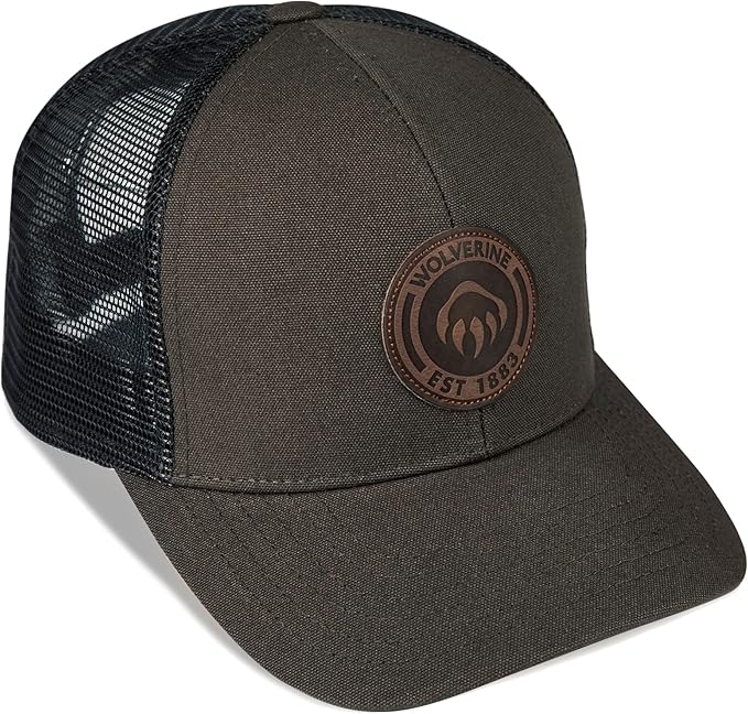 Wolverine Trucker Hat | Mesh Back | Snapback | Adjustable | Rugged | Durable | Workwear