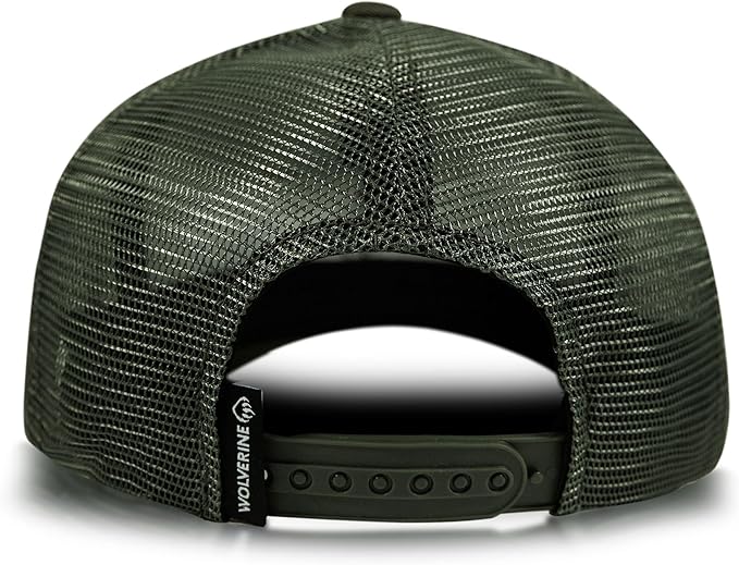 Wolverine Trucker Hat | Mesh Back | Snapback | Adjustable | Rugged | Durable | Workwear