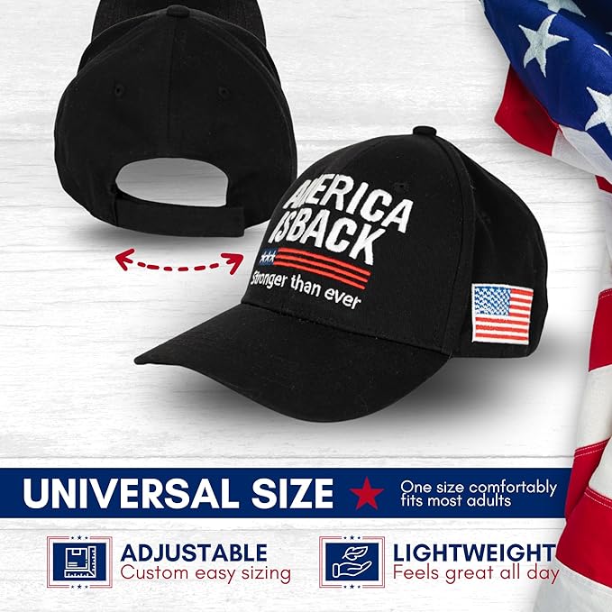 Zadin American Flag Hat for Men Women, USA Hats Baseball Cap, Patriotic Caps Outfit Accessories, Trucker Apparel