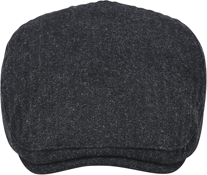 STARANCE Men's Flat Cap Wool Tweed Driving Irish Newsboy Hat