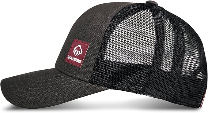 Wolverine Trucker Hat | Mesh Back | Snapback | Adjustable | Rugged | Durable | Workwear