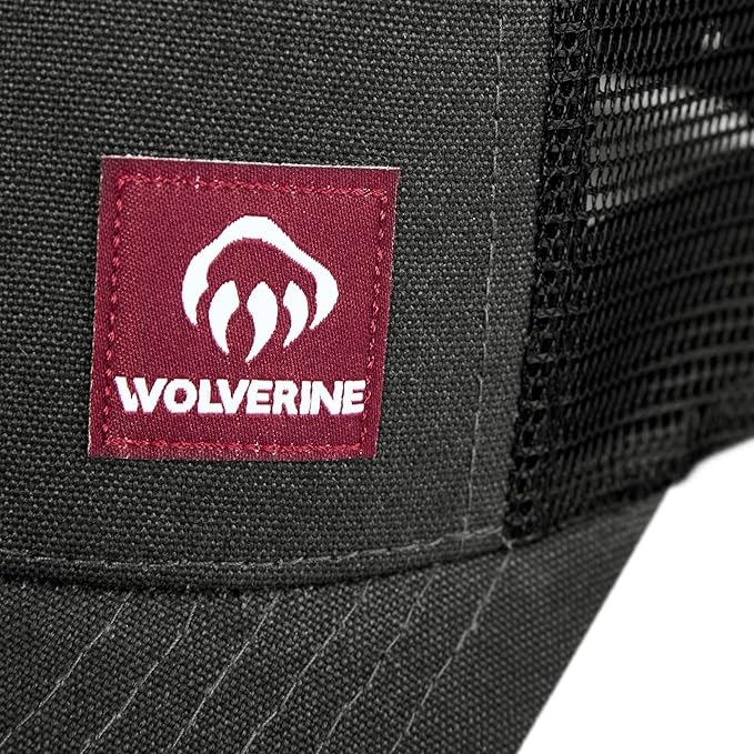 Wolverine Trucker Hat | Mesh Back | Snapback | Adjustable | Rugged | Durable | Workwear