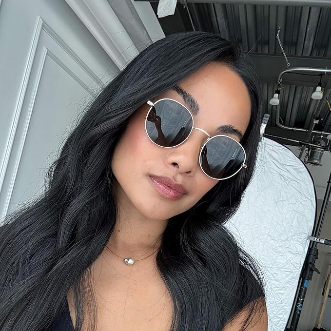 WearMe Pro - Reflective Lens Round Trendy Sunglasses