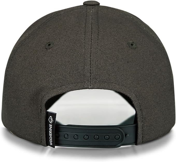 Wolverine Work Hat | Adjustable | Rugged | Durable | Comfort | Workwear | Cotton Canvas, Claw Label-Black Olive
