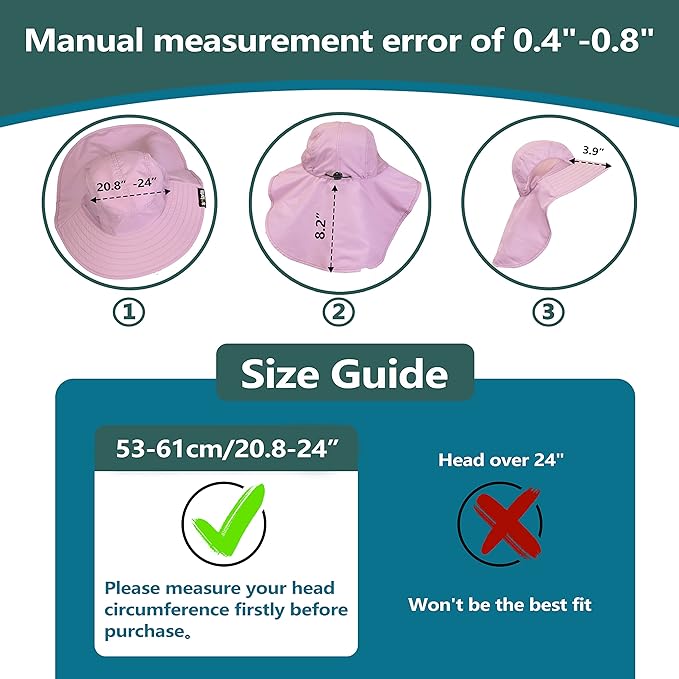 Solaris Sun Hat with Neck Flap, UPF 50 Sun Protection Lightweight Sun Cap for Men Women, Wide Brim Hat for Fishing Hiking