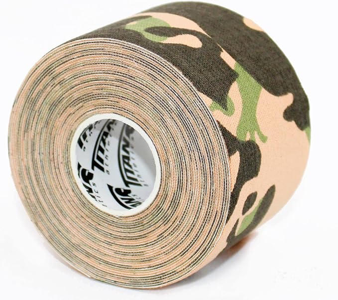 3 Rolls I Kinesiology Tape (2 in x 16.4 ft per roll) I Premium Quality I Ideal Support for Joints and Muscles (Stretchable, Breathable & Hypoallergenic) (3 Pack, Camo)
