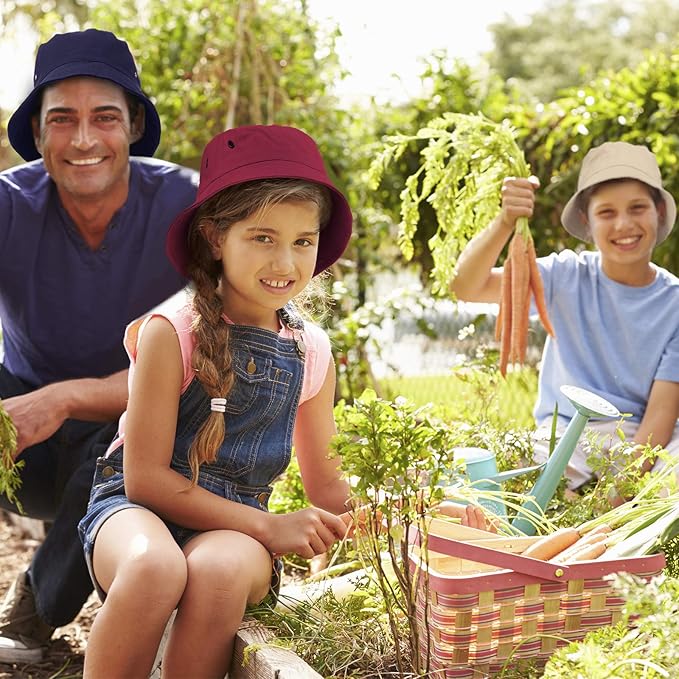 4 Pieces Bucket Hat Sun Packable Travel Beach Fishing Hat for Men Women