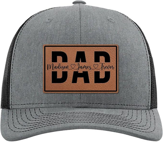 Custom Hat for Dad, Husband, Boyfriend, Daddy - Personalized Trucker Caps for Him - Birthday Gift for Men