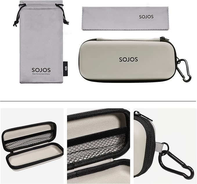 SOJOS Polarized Sunglasses for Driving, Outdoor Sports - Square UV Protection Shades Men Women