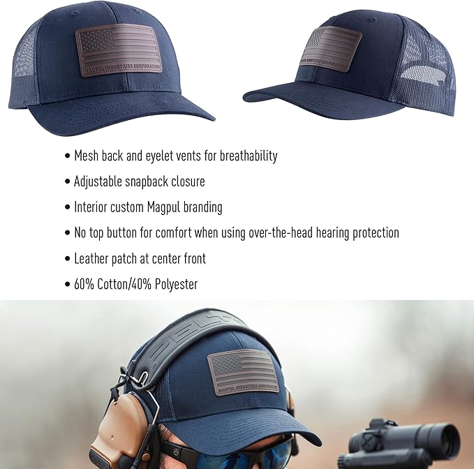 Magpul Trucker Hat Snap Back Baseball Cap, One Size Fits Most