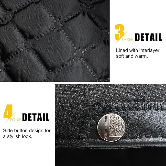 Sumolux Mens Newsboy Hat Flat Cap Gatsby Newsboy Lvy Irish Hats Driving Cabbie Hunting Cap