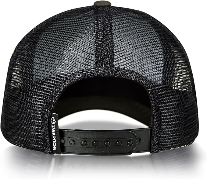 Wolverine Trucker Hat | Mesh Back | Snapback | Adjustable | Rugged | Durable | Workwear