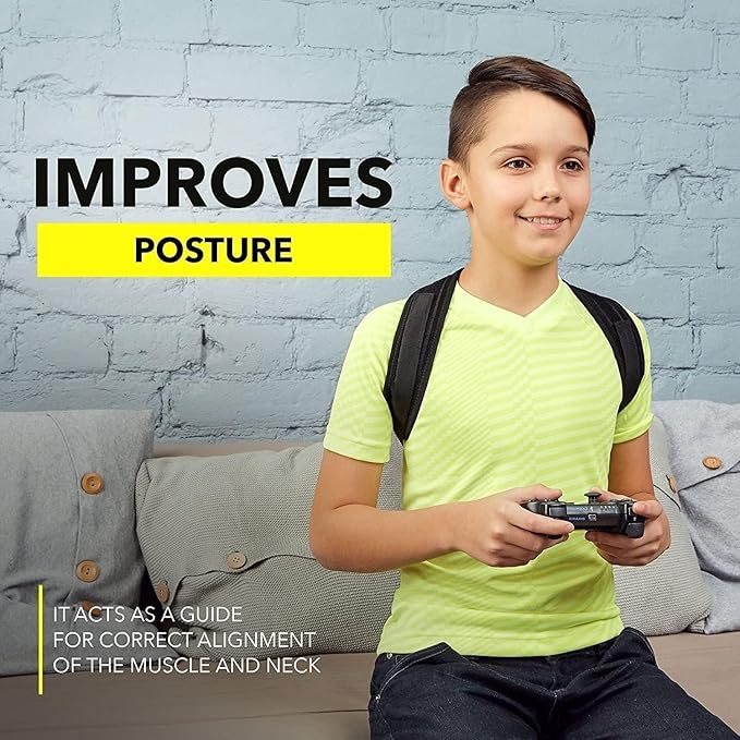 2025 New Posture Corrector for Men & Women - Adjustable Back Brace for Upper & Mid Spine Support - Neck, Shoulder & Back Pain Relief - Breathable & Invisible Under Clothes (Chest Size 25"-55")