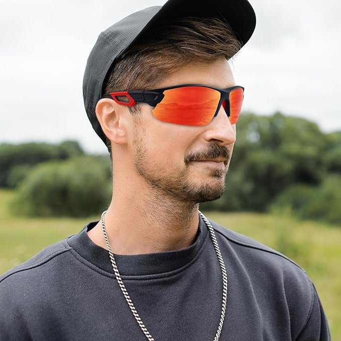 BEACOOL Polarized Sports Sunglasses for Men Women Youth Baseball Cycling Running Driving Fishing Golf Motorcycle TAC Glasses