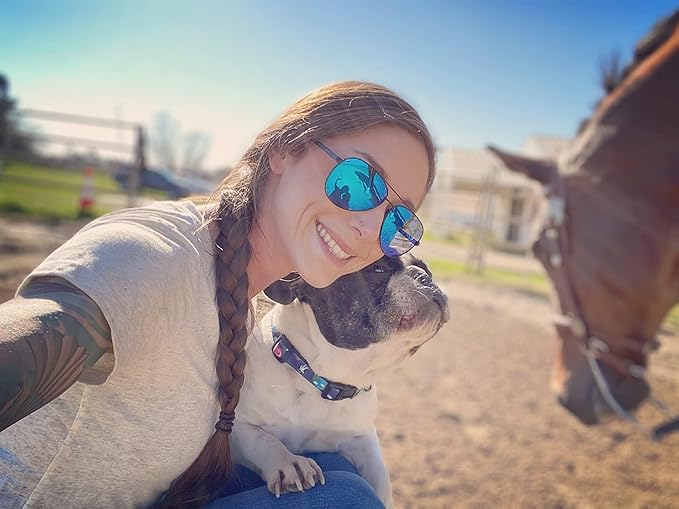 LUENX Aviator Sunglasses for Men Women Polarized - UV400 Protection, Stylish Shades, Driving, Outdoor Activities